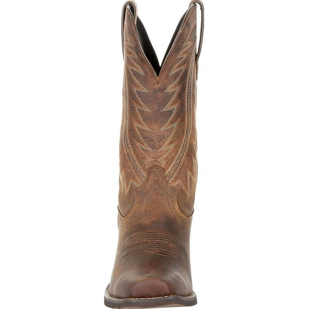 Durango Men s Rebel Frontier Western Boot Square Toe Brown 11 EE