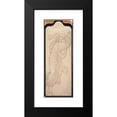 thumbnail image 2 of Sir Edward Coley Burne-Jones 9x18 Black Modern Framed Museum Art Print Titled - Study of Christ for ‘The Ascension’ (1874), 2 of 5