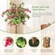 thumbnail image 4 of Artificial bougainvillea tree: a 4ft de altura potted fake tree con wood trunk y rosa flowers para indoor y outdoor use, 4 of 5