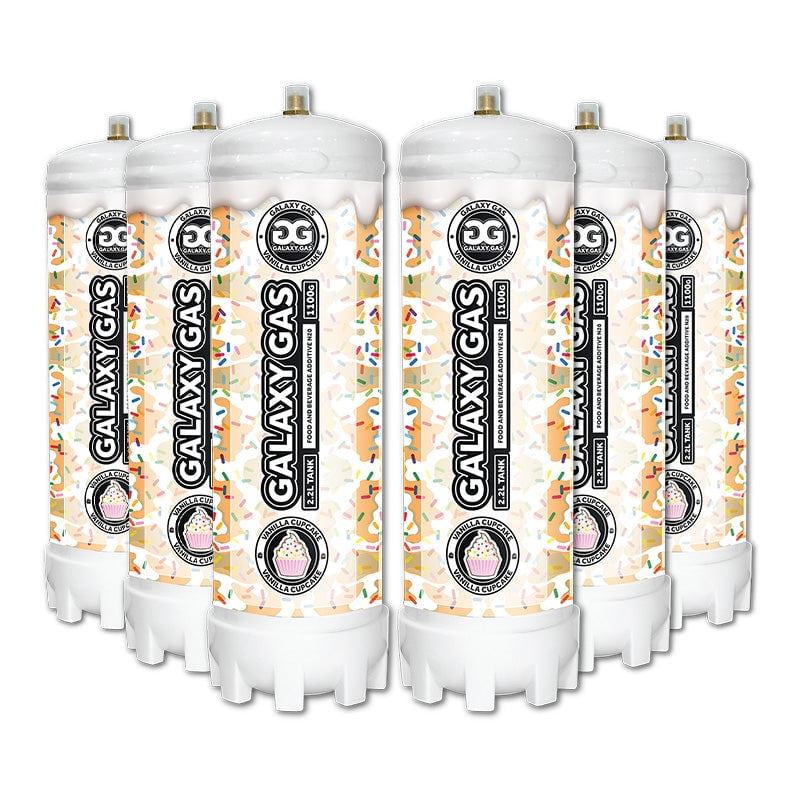 **BULK BUY 6 2.2L Tanks** Galaxy Gas JUMBO XXL (1,100g) N20 Nitrous