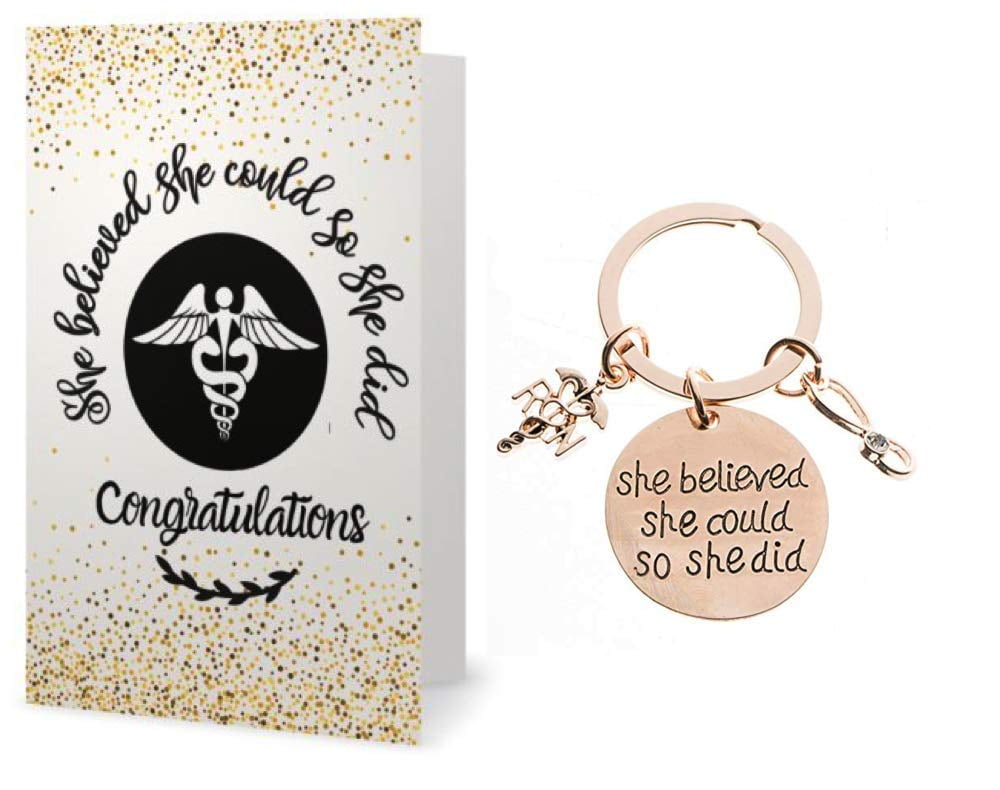 Infinity Collection Nurse Keychain & Card Gift Set, Nurse Gift, Nurse She  Believed She Could Keychain, Nursing Keychain Makes Perfect Nurses  Graduation Gift - Walmart.com