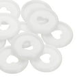 thumbnail image 5 of 24mm Plastic Book Binding Discs, 11 Pack Discbound Expansion Discs Heart Binder Rings for DIY Notebook Planner, White, 5 of 6