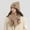 503_Khaki, variant on Women's Scarf Hat And Gloves Set Ladies' Winter Warm Knitted Bowknot Cute Embroidered Hat And Street Style Scarf And Hat Set, Women's Accessories Scarf ,Hat,& Gloves