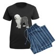 thumbnail image 5 of CafePress - Old English Sheepdog Women's Dark Pajamas - Women's Short Sleeve Print T-Shirt and Pants Dark Cotton Pajama Set, 5 of 7