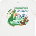 thumbnail image 4 of Inktastic Reading is Magical Dragon Green Dragon with Book Boys or Girls Toddler T-Shirt, 4 of 5