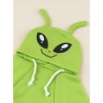 thumbnail image 4 of Sudadera con capucha para perro QWINEE Alien Warm Jacket Green Medium, 4 of 8