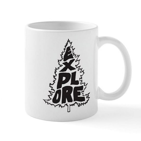 CafePress - Explore - 11 oz Ceramic Mug - Novelty Coffee Tea Cup