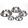 thumbnail image 5 of Cuenco de acero inoxidable para perros, utensilios para comida de mascotas, cuenco de acero inoxidable (18 cm de diámetro de la base), 5 of 5