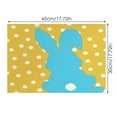 thumbnail image 4 of Binwennn round Table Mat Large Easter Placemats Cute Rabbit Eggs Flowers Placemats Holiday Decoration Beautiful, 4 of 7
