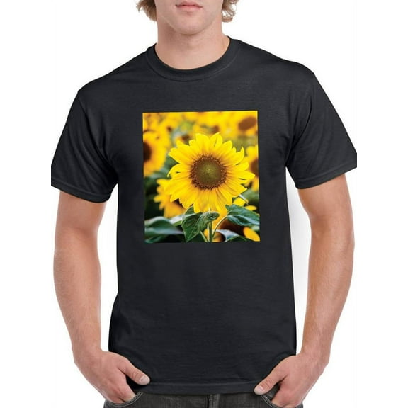 Beautiful Sunflower T-Shirt Men -Smartprints Designs, Male Large
