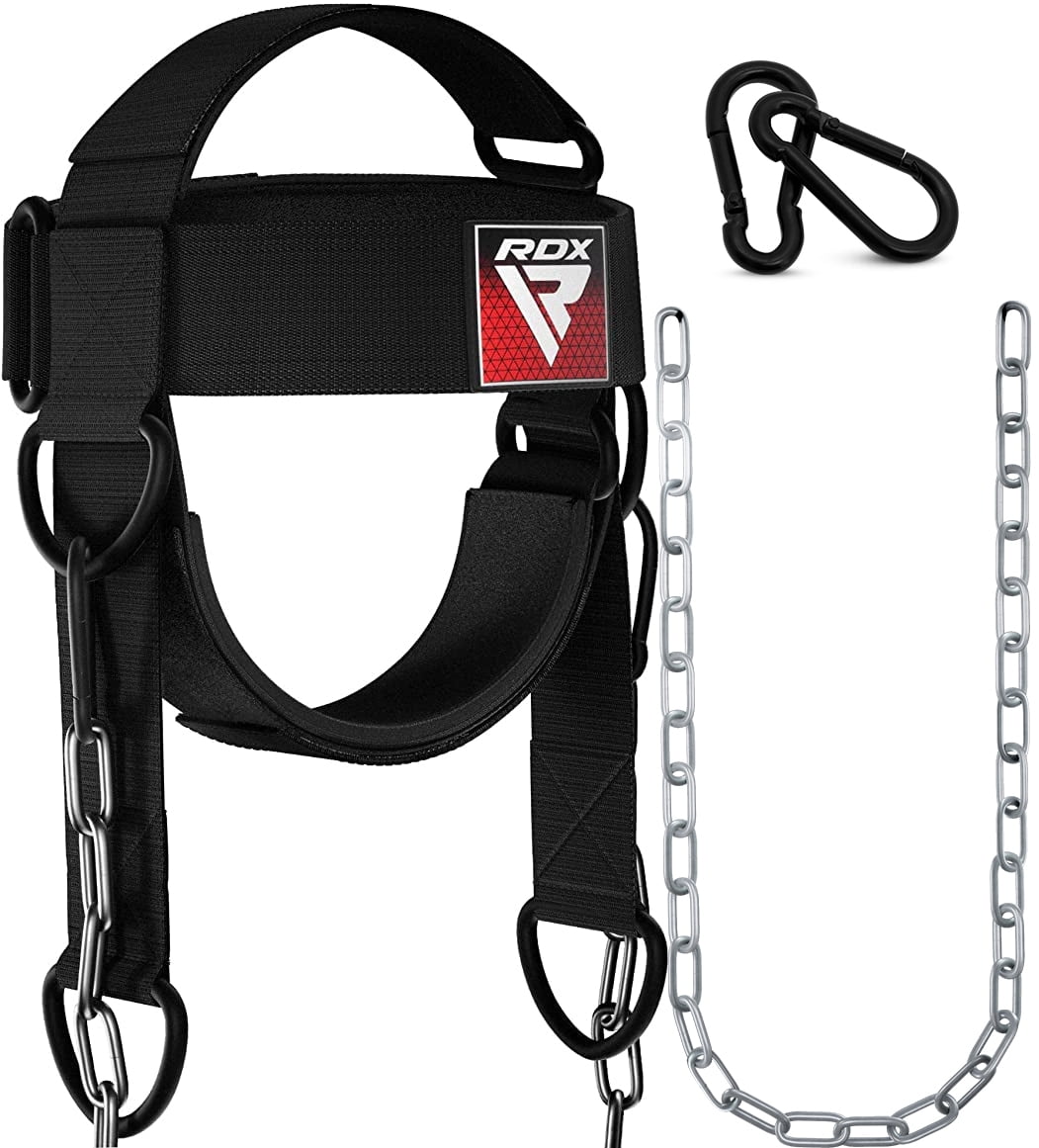 RDX Neck Harness Weight Lifting Training, Head Harness Exerciser, 4MM Padded Neck Builder, 90CM