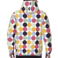 thumbnail image 6 of Bingfone Polka Dot Men'S Drawstring Hoodie Long Sleeve Pocket Sweatshirts-X-Large, 6 of 9