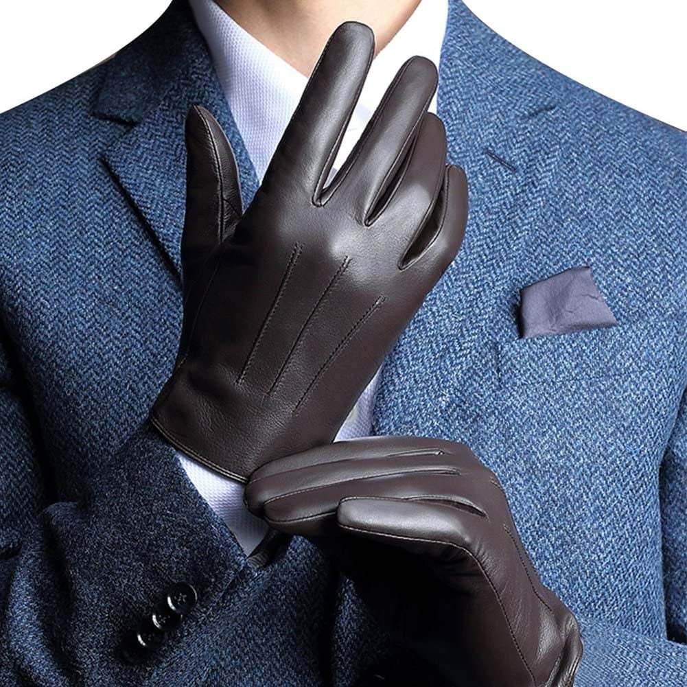 Best Touchscreen Nappa Genuine Leather Gloves for men s Texting Driving Winter Cold Weather Gloves Walmart