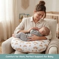 thumbnail image 4 of Jolly Jumper Baby Sitter Nursing Pillow - Rainbows | 100% Cotton, Hypoallergenic Support Cushion for Breastfeeding, Sitting & Lounging | Made in Canada, 4 of 7