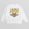 thumbnail image 5 of Women's Gameday Couture White North Carolina A&T Aggies Oversized Premium Fleece Sweatshirt, 5 of 5