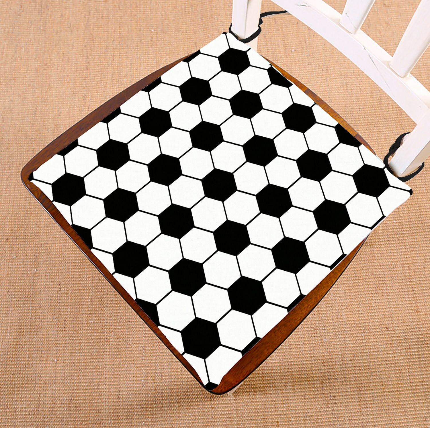ZKGK Soccer Ball Art,Football Pattern Seat Pad Seat Cushion Chair