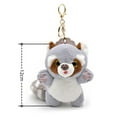 thumbnail image 2 of Twinkseal Stuffed Raccoon Raccoon Keychain 3d Eyes Lovely Long Tail Raccoon Plushies Ornament Soft Stuffed for Key Ring Pendant Backpack Decoration Girls Gift, 2 of 8
