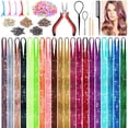 thumbnail image 1 of Kit de oropel Lezmarket 6000 mechones en 20 colores para mujer, 1 of 7
