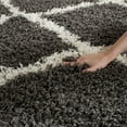 thumbnail image 5 of SAFAVIEH Dallas Logan Geometric Shag Area Rug, Dark Grey/Ivory, 5'1" x 7'6", 5 of 6
