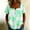 Green, variant on Comfy Shirts for Women Dressy Square Neckline Floral Short Sleeve Button Down Blouse Going Out Ladies Loose Tees Womens Summer Tops Yellow XL
