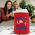 thumbnail image 5 of Fourth of July Accessories Happy 4th of July Red 2-Pack Can Drink Thermocoolers, 5 of 8