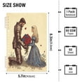 thumbnail image 3 of WOBOGO Illustration Of Knight Sending Flowers To Princess Notebook College Horizontal Grid Paper Ink Spill Resistant Water Resistant Cover 8.3x5.7x0.4in, 3 of 8
