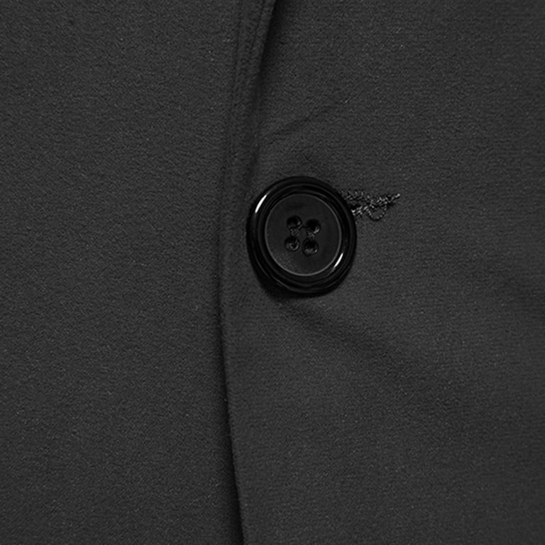Smihono Men's Trendy Suit Tuxedo Balzer Dress Performance Prom Wedding Long Sleeve Tuxedo Slim Fit Solid Sequins Business Pocket Work Office Lapel