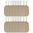 thumbnail image 3 of Sweet Home Collection Aria Memory Foam Non-Slip Chair Pad with Ties Grey/Black Set of 12, 3 of 5