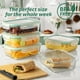 thumbnail image 2 of Recipientes de vidrio Fusion Gourmet de 1 litro (paquete de 8), 2 of 8
