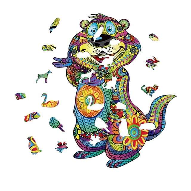 Rompecabezas de animales de para adultos rompecabezas de bricoje cada pieza es rompecabezas en apariencia de Animal regalos de Navidad para L Marmota L perfecl Rompecabezas de madera