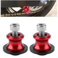 thumbnail image 2 of 2Pcs Motorcycle CNC Rear Swingarm Sliders 6mm (Red), 2 of 2