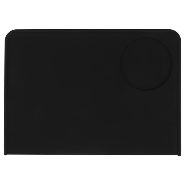 Tapete de silicona antideslizante para apisonar café, color negro, para encimeras, estaciones de café, uso doméstico y en la cocina