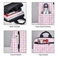 thumbnail image 3 of Disketp Heart Buffalo Plaid Mochila Ligera e Impermeable, Mochila de Día Resistente para Viajes, Senderismo y Uso Diario para Hombre y Mujer, 3 of 7
