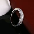thumbnail image 4 of Madeline Anniversary Band Ring Cz Sterling Silver Womens Ginger Lyne Collection, 4 of 7