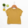 thumbnail image 4 of FAOWME Toddler Baby Girls T Shirt Short Sleeve Round Neck Solid Color Comfortable Breathable Soft Tee Top For Casual Daily Wear,Khaki,4-5 Years, 4 of 7