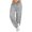 Gray independence day dresses for women, variant on Dianli Plus Size Casual Pants for Women Solid Summer Long Pants Wide Leg Yoga Sports Loose Casual Long Pants Trousers with Pocket Gray s