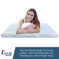 thumbnail image 4 of Roost Sleep 3-Inch King Cool Cloud Supreme Gel Memory Foam Mattress Topper, Breathable Cover, 4 of 8