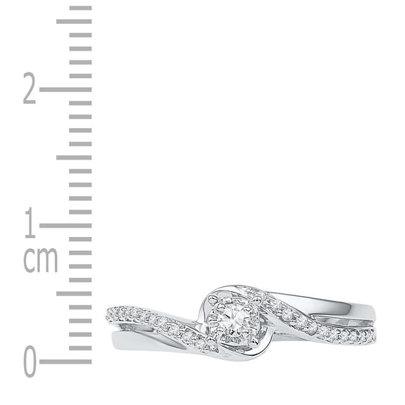 10K White Gold Round Diamond Solitaire Bridal Wedding Engagement Ring 1/8 Cttw, Womens Size: 5-10
