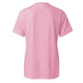 thumbnail image 5 of Lroveb Breast Cancer Awareness Shirts for Women Plus Size Elegant Casual Printed Short Sleeve V Neck T Shirt Tops Pink Ribbon Graphic Tees Hot Pink, 5 of 5