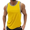 thumbnail image 2 of Gym Tank Tops Men Lightweight Breathable Ribbed Crewneck Muscle Sleeveless Shirt Athletic Running Workout Tanks, 2 of 5