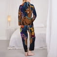 thumbnail image 4 of Saiise Scooby-Doo At Print Women Soft Pama Sets,Long Sleeve Sleepwear Button Up 2-Piece Pjs Lounge Sets-Small, 4 of 8