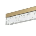 thumbnail image 6 of JONATHAN Y Mario 22" 1-Light Modern Contemporary 360-Degree Rotatable Iron/Seeded Acrylic Integrated LED Vanity Light, Brass Gold/Clear, 6 of 9