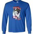 thumbnail image 1 of Fair Game Betty Boop Long Sleeve Shirt Rebel Girl Betty Boop-Royal Blue-Large, 1 of 4