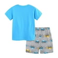 thumbnail image 4 of Clothes For 4 Year Old Boy Size 5 Boys Clothes Toddler Boy Clothes Kids Summer Cotton Outfits Shirt Short Sets Blue 2-3 Years, 4 of 9