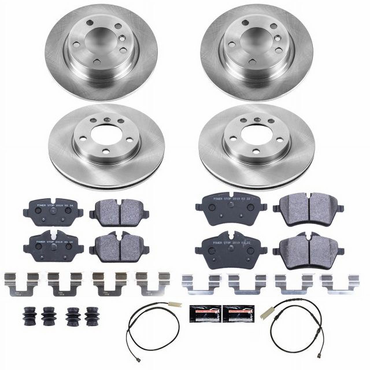 Power Stop Front and Rear Track Day Brake Pad and Rotor Kit TDSK6663