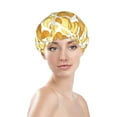 thumbnail image 2 of potato chips fries Shower Cap, Reusable Bath Hair Hat for all Hair Lengths Hair Cover with Elastic Band Double Waterproof Layers Bathing Hat, 2 of 5