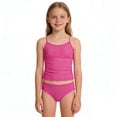 thumbnail image 2 of Fozruso Girls Swimsuit Solid Color Contrast Trim Swimwear 2 Piece Bathing Suit Padded Swimsuits For Teens 8 14Y Two Piece Bikini Sets Sizes 13-14 Years, 2 of 5