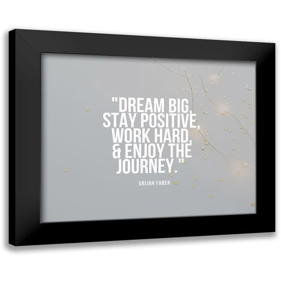 ArtsyQuotes 14x12 Black Modern Framed Museum Art Print Titled - Urijah Faber Quote: Dram Big