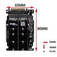 thumbnail image 3 of Tarjeta De Expansion Tarjeta adaptadora 2 en 1 M.2 NVMe SATA U.2 40Gbps SFF8639 para 2230/2242/2260/2280 SSD Ndcxsfigh  Para estrenar, 3 of 8