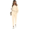 thumbnail image 1 of Uniexcosm Women’s Pajama Set Long Sleeve Top Pjs Lounge Sets with Pocket, 1 of 10